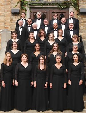 south bend chamber singers standing in a group